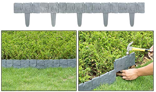 Cobbled Stone Outdoor Lawn Edging Gate