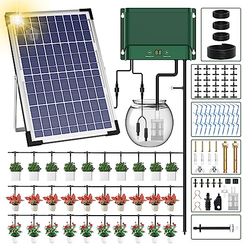 AnseTo Solar Irrigation System 10W for Automatic Plant Watering