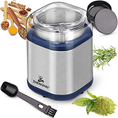 Compact Electric Herb Grinder with Powerful Motor and Accessories