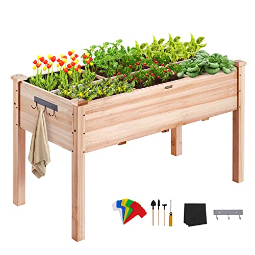 Sturdy Legs Fir Wood Planter Box