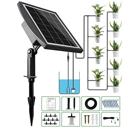 Solar Automatic Plant Self Watering System - Drip Irrigation Kit