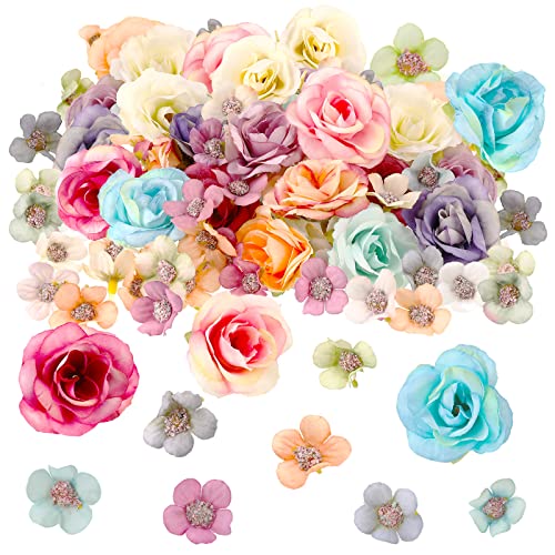 Bundle of Mini Silk Flowers for Crafts