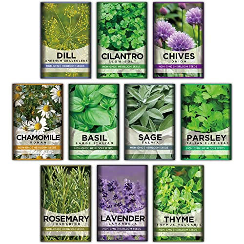 10 Kit Non-GMO Herb Growing Set