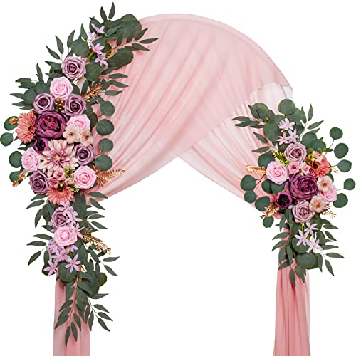 Lisuun Artificial Wedding Arch Flowers