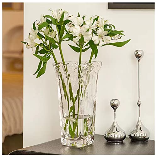 Funsoba Clear Glass Flower Vase