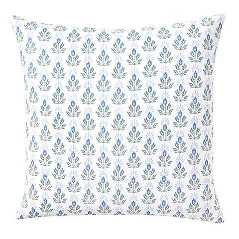 Blue Lotus Flower Pillow Cover