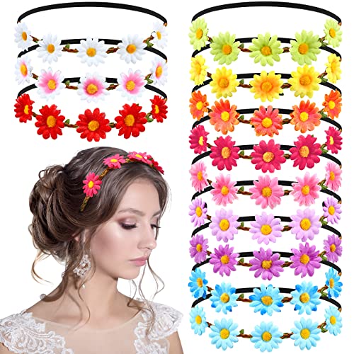 Multicolor Flower Headbands for Women