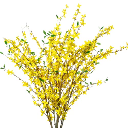 Vibrant Fake Forsythia Stems for Elegant Home Decoration