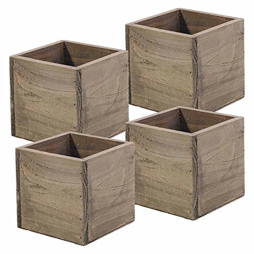 Rustic Barn Wood Planter Boxes