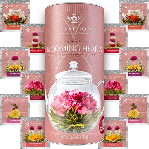 Teabloom Heart-Shaped Flowering Teas