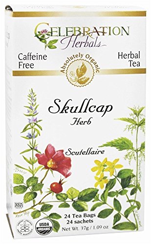 Organic Skullcap Herb Herbal Tea - 24 Tea Bags
