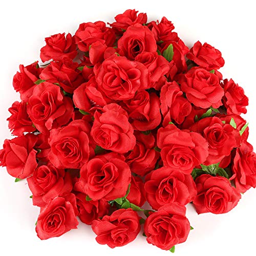 Kesoto Red Roses Buds Artificial Flowers