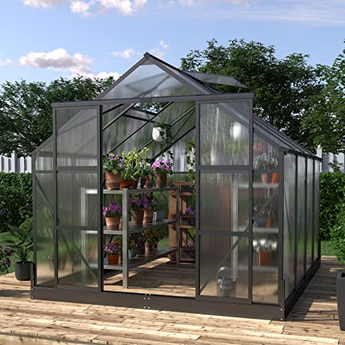 AMERLIFE 8x10x7.5 FT Polycarbonate Greenhouse