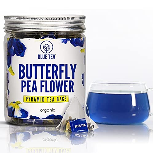 BLUE TEA - Butterfly Pea Flower - 30 Pyramid Tea Bags