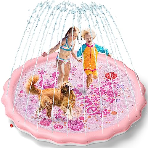 QPAU Non-Slip Splash Pad for Kids and Dog