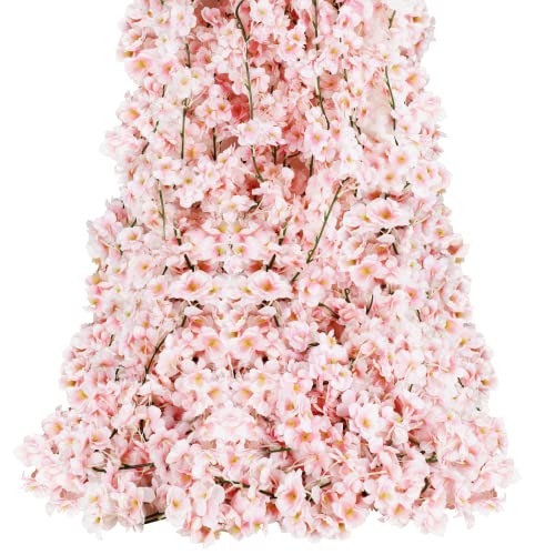 Artificial Cherry Blossom Garland for Wedding Party Decor