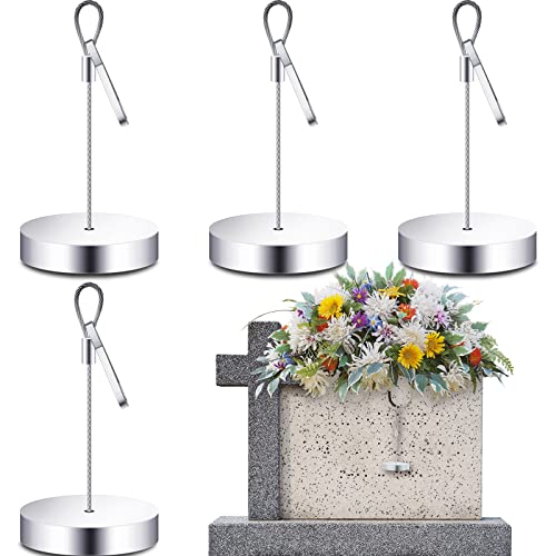 Stainless Steel Anchor for Headstone Flower Cemetery Flowers