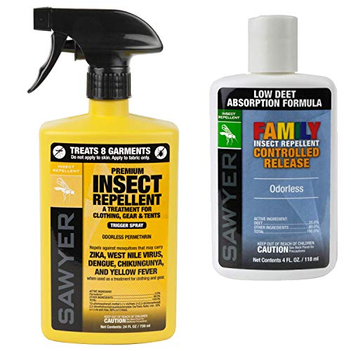 Sawyer Premium Permethrin Clothing Insect Repellent Bundle