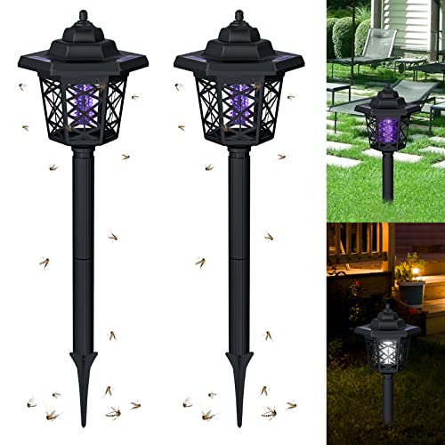 Solar Bug Zapper Outdoor Waterproof LED Solar Mosquito Zapper