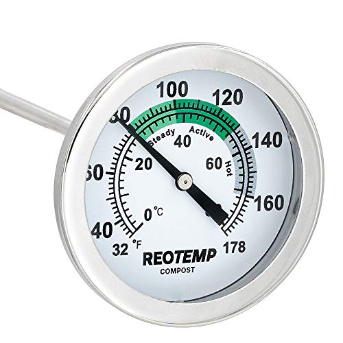 Reotemp Soil & Compost Thermometer with Composting Guide