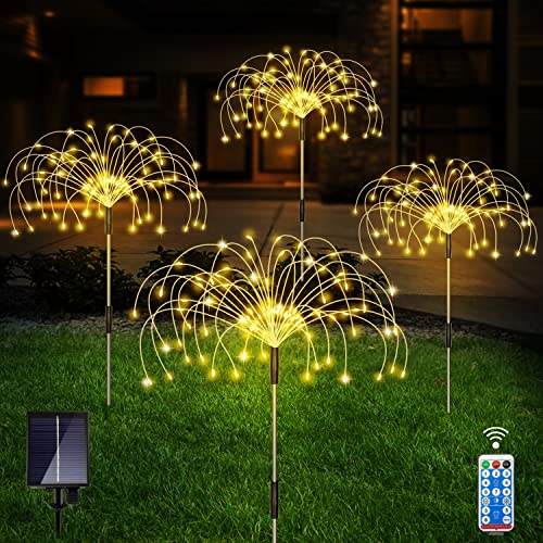 Warm White Garden Lights, 4 Pack Firework Lights