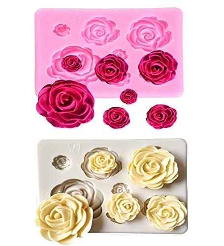 Rose Flowers Silicone Molds for Cake Decorating