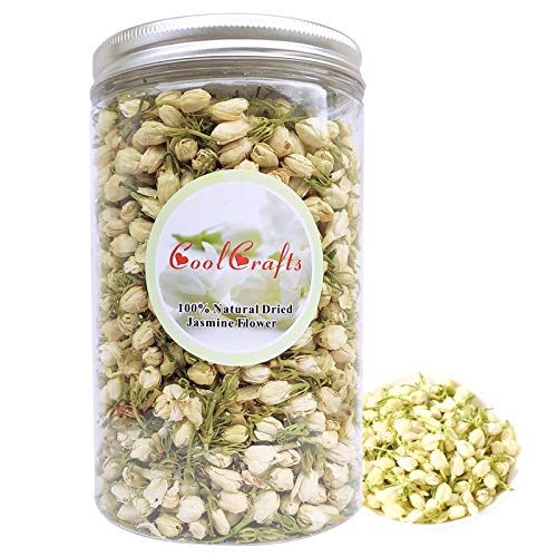 Versatile CoolCrafts Dried Jasmine Flowers - Tea, Baking, Crafting - 2 OZ