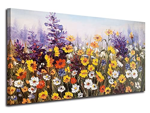Ardemy Flowers Wall Art Canvas