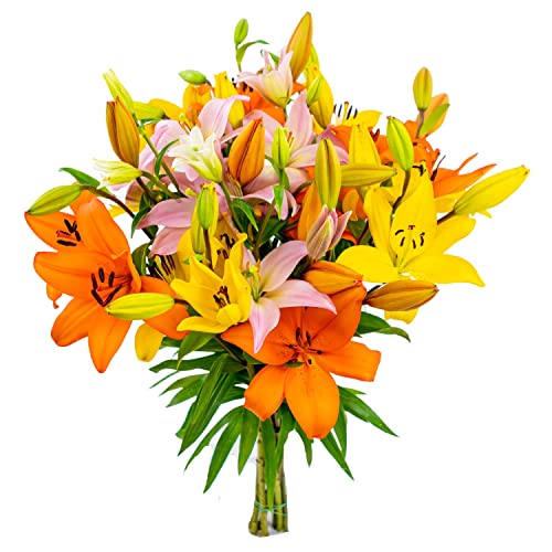 Autumnal Sunrise Bouquet Large Royal Lilies