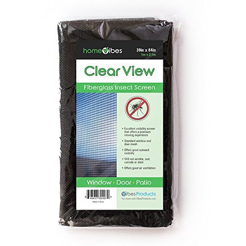 Window Screen 39 Inch x 84 Inch - Charcoal Color