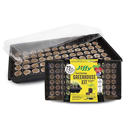 Jiffy Seed Starting Greenhouse Kit with 72 Peat Pellets