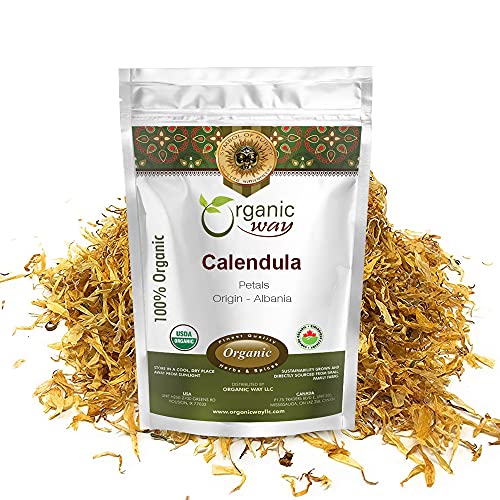 Organic Calendula Flower Petals | Herbal Tea (European Wild-Harvest)
