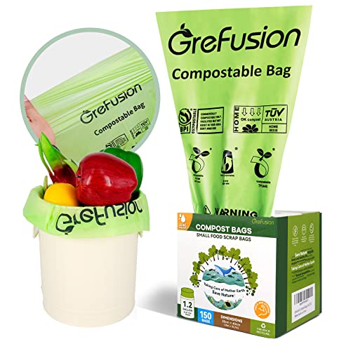 GreFusion Compostable Trash Bags for Kitchen Compost Bin