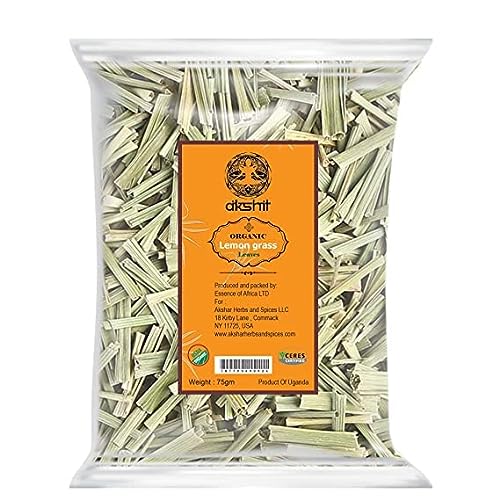 Akshit Organic Dried Lemongrass - Premium Quality Tea for Cooking and Detox
