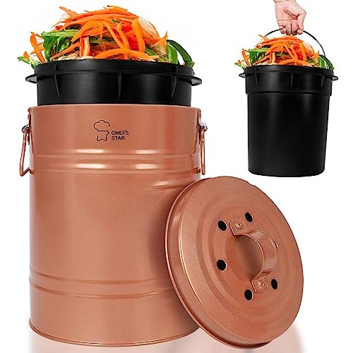 Chef's Star Countertop Compost Bin: Reduce Waste and Create Nutrient-Rich Compost