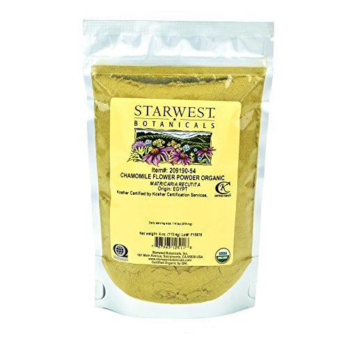 Organic Chamomile Flower Powder - Premium Soothing and Relaxing