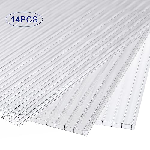 14 Pieces Polycarbonate Greenhouse Panels