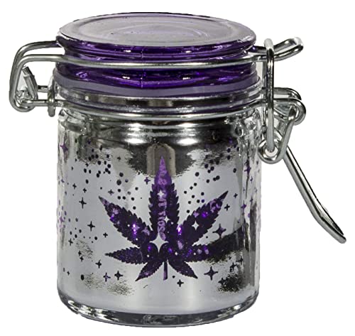 Glass Herb Stash Jar with Clamping Lid