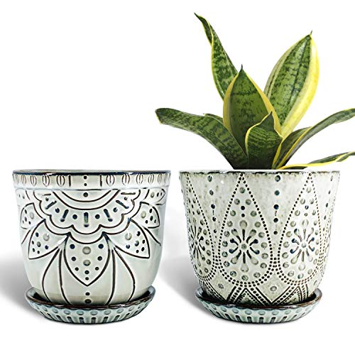 Gepege Ceramic Planter Set