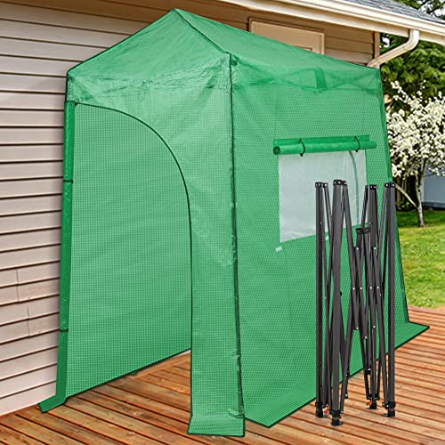 EAGLE PEAK 9x4 Portable Lean to Walk-in Greenhouse