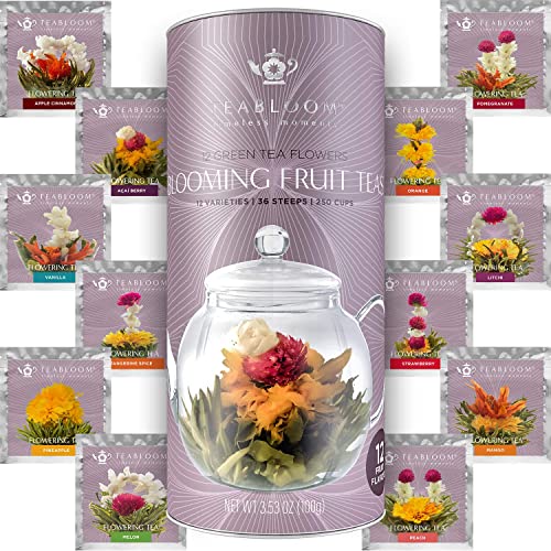 Teabloom Fruit Blooming Teas - Delicious Fruit-Flavored Flowering Tea Collection