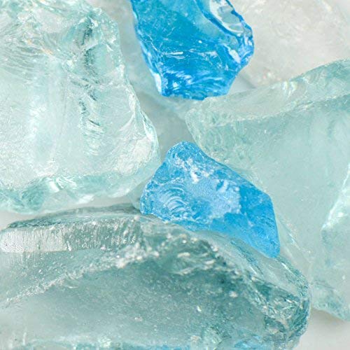 American Specialty Caribbean Mix Blue Landscape Glass - Fireplace & Landscaping