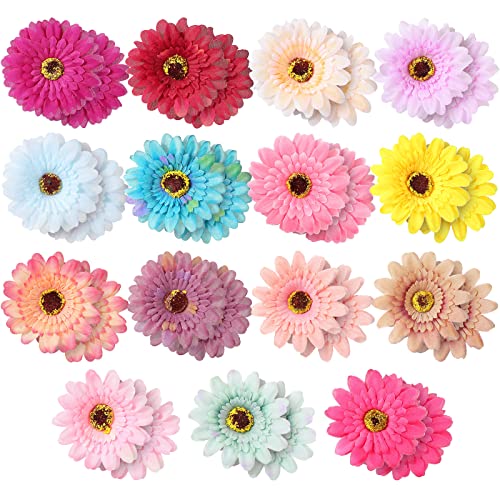 30 Pack Multicolored Dog Flower Collar Accessories