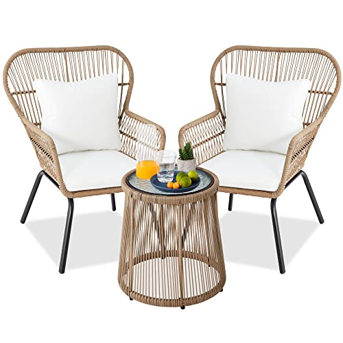 Best Choice Products 3-Piece Patio Conversation Bistro Set