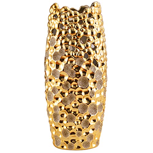 Gold Ceramic Vase Home Decor