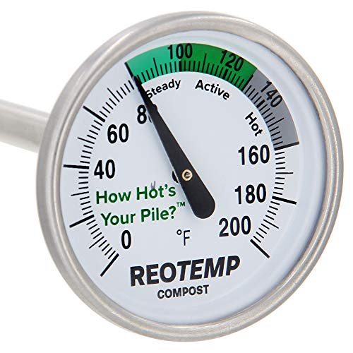 Reotemp 16 Inch Compost Thermometer with Digital Guide
