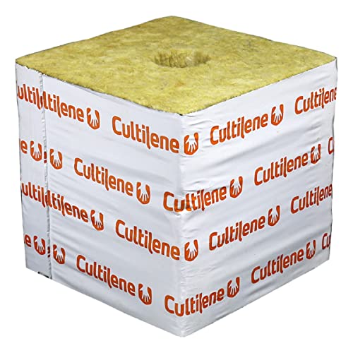 Cultilene Rockwool Blocks - Premium Hydroponic Starter Cubes (Pack of 144)