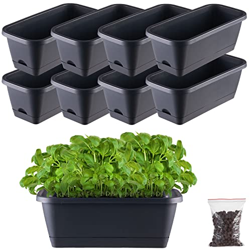 8-pack Window Box Planters for Indoor Plants