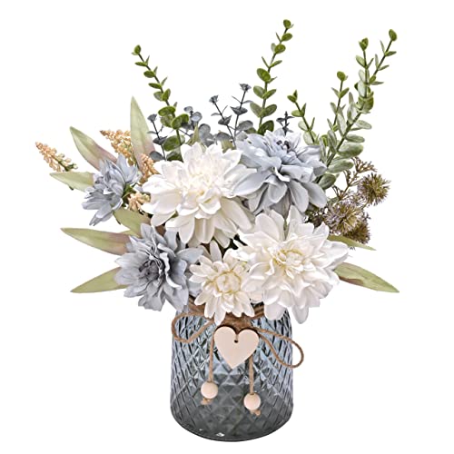 LUEUR Fake Flowers with Vase