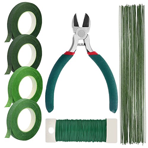 Paxcoo Floral Tape and Wire Arrangement Tools Kit